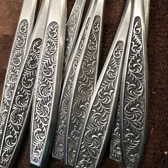 9 Hanford Forge HF Stainless Japan DEL PRADO Knives Forks Spoons - Picture 2 of 9